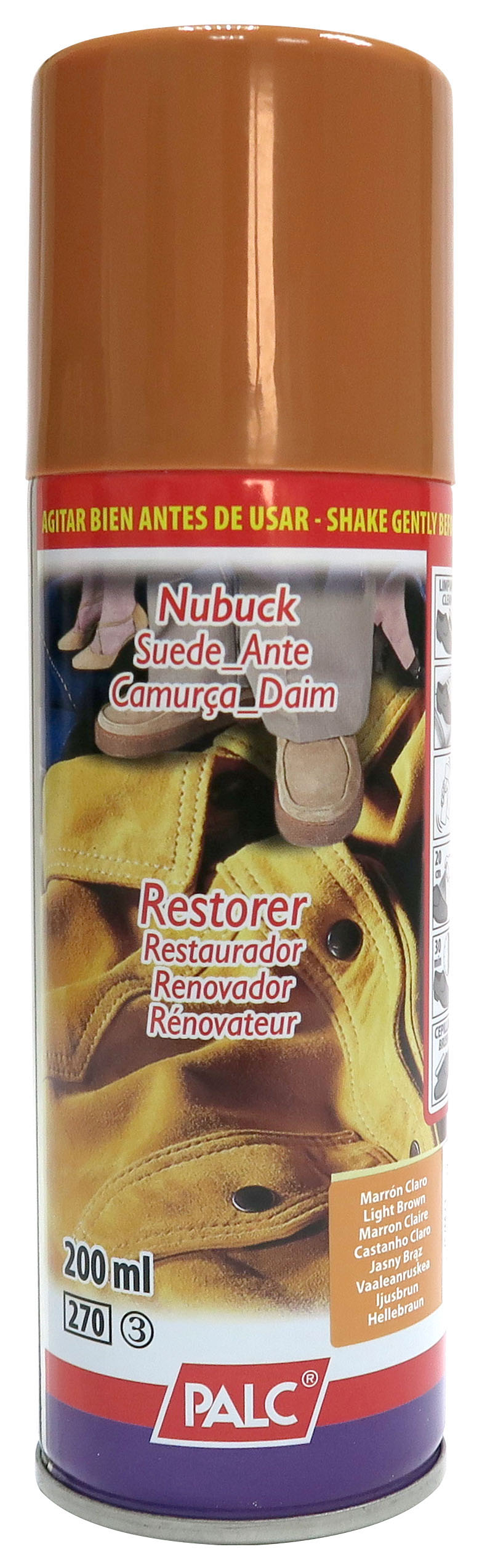 Spray Restaurador PALC Marrón Claro 200ml
